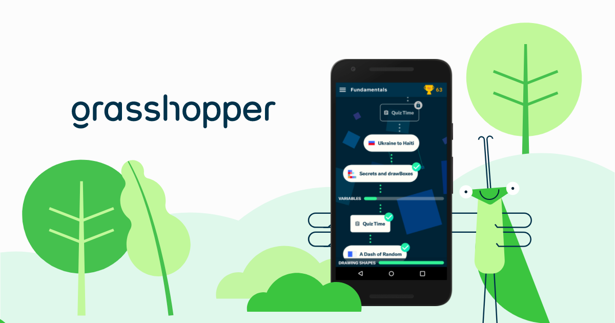 Aplicación Grasshoper: Aprenda Javascript de forma interactiva | grasshopper