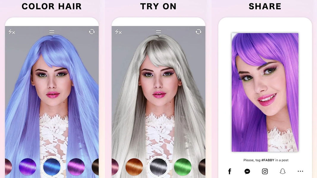 Las mejores aplicaciones para cambiar el color del pelo | Las mejores aplicaciones para cambiar el color del pelo.