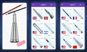 Cómo dibujar cohetes - Aplicación gratuita | Como dibujar cohetes