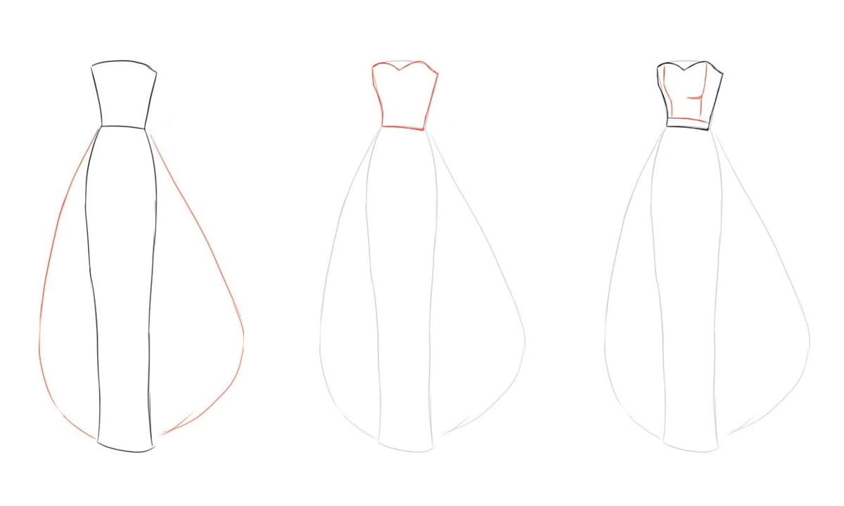 Cómo dibujar vestidos pasó a paso – Aplicación gratuita | StonksTutors