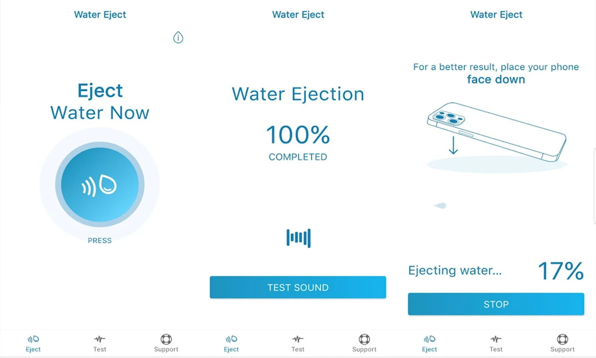 Water Eject - Aplicación para eliminar el agua de los altavoces | Water Eject
