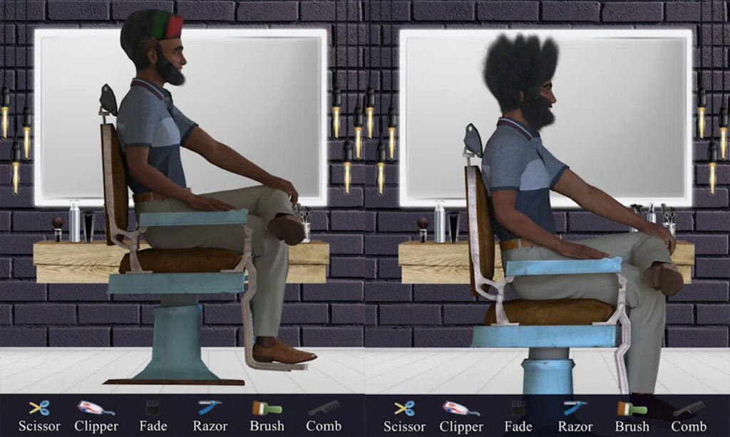 Barber Chop Un juego de móvil que te enseña a cortar el pelo