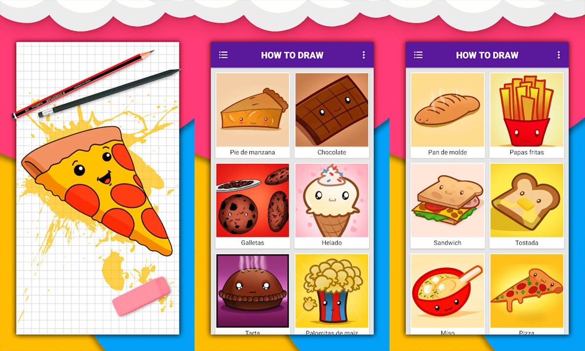 Conoce la app gratuita que te enseña a dibujar alimentos y bebidas | Conoce la app gratuita aliementos y B