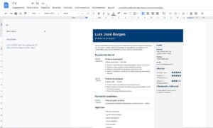 Cómo hacer un CV en Google Docs | Como hacer un CV en Google Docs