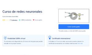 Curso gratuito de redes neuronales: curso online con certificado | Curso gratuito de redes neuronales curso online con certificado 1