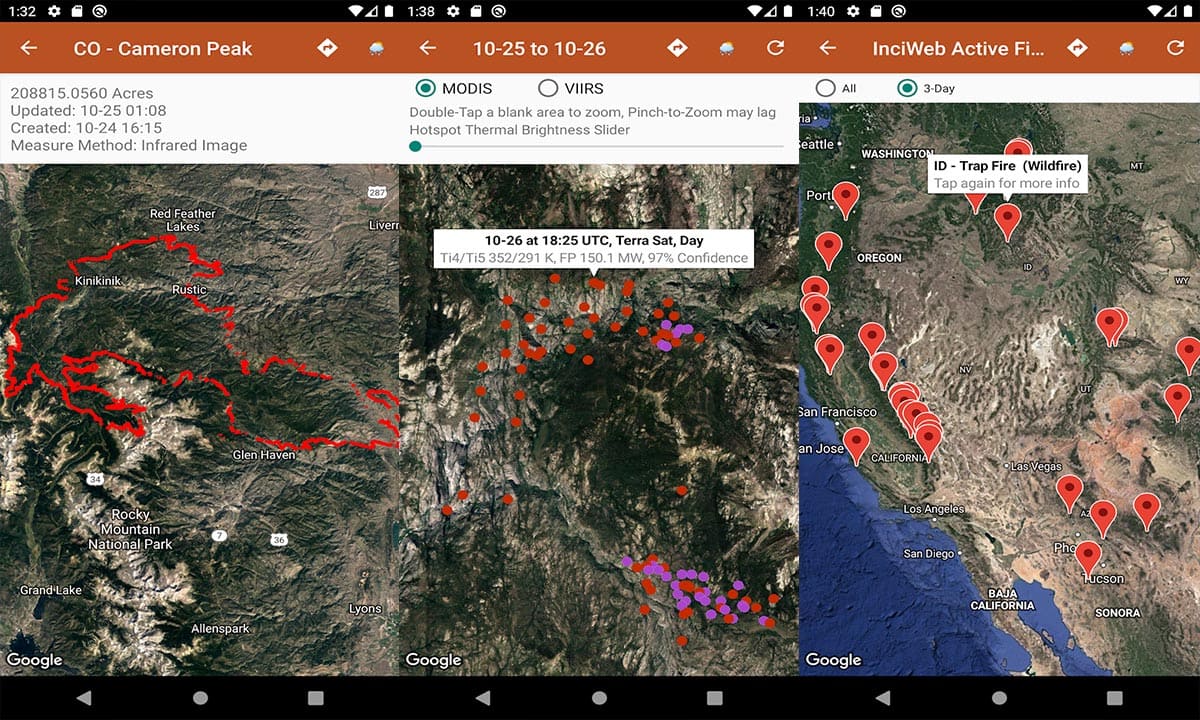 Las mejores aplicaciones para rastrear incendios forestales | Las mejores aplicaciones para rastrear incendios forestales