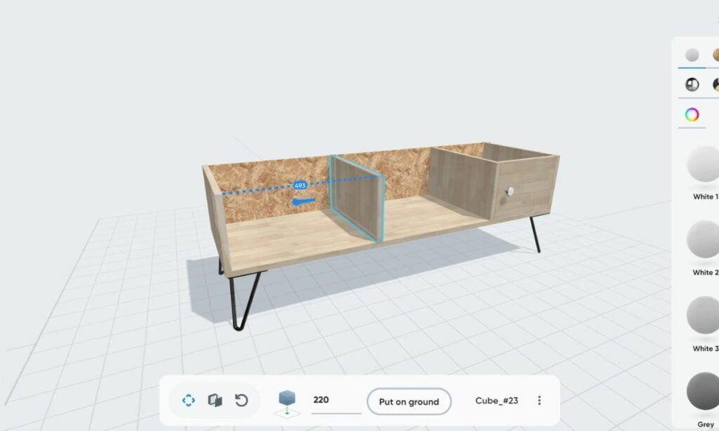 Aplicación para construir muebles en 3D desde el móvil | moveis