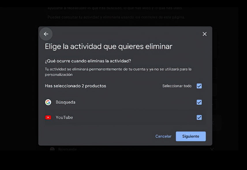 Cómo eliminar todo tu historial de búsqueda en Google | 44. Como eliminar todo tu historial de busqueda en Google1 2