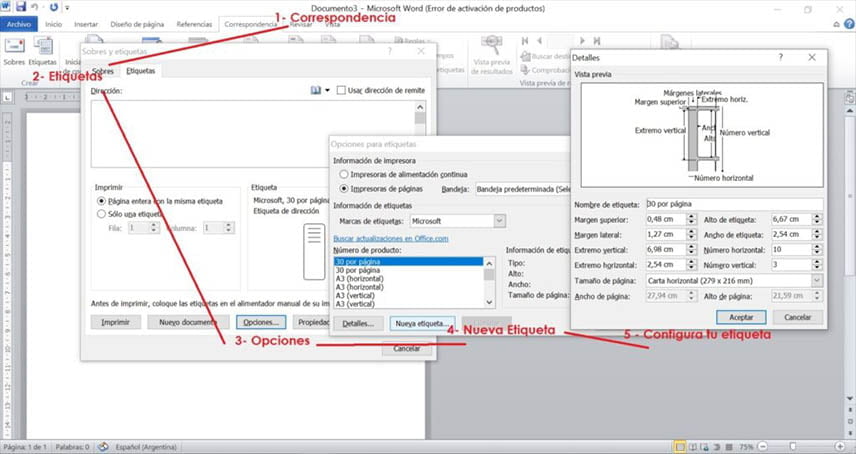 Cómo crear e imprimir etiquetas a partir de una lista de Excel | 47. Como crear e imprimir etiquetas a partir de una lista de Excel 31