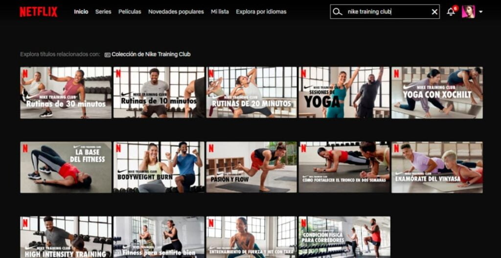 Nike Training Club: cómo ver los entrenamientos de la app en Netflix | 20. Nike Training Club como ver los entrenamientos de la app en Netflix1 2