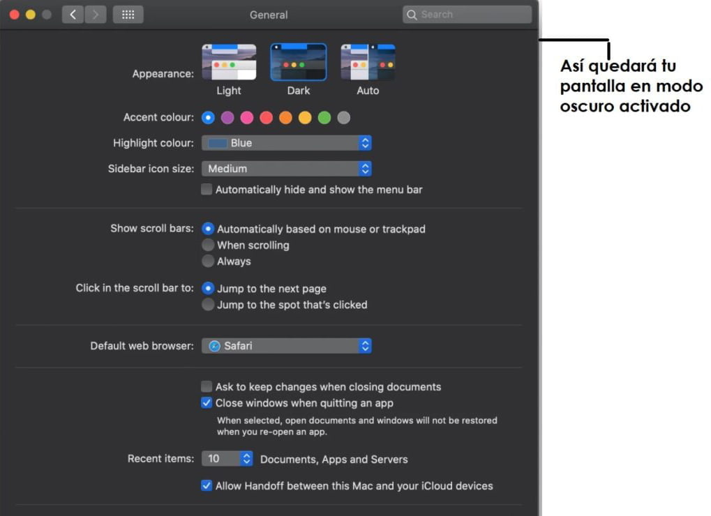 Cómo activar y desactivar el modo oscuro de Safari | 49. Como activar y desactivar el modo oscuro de Safari11 2