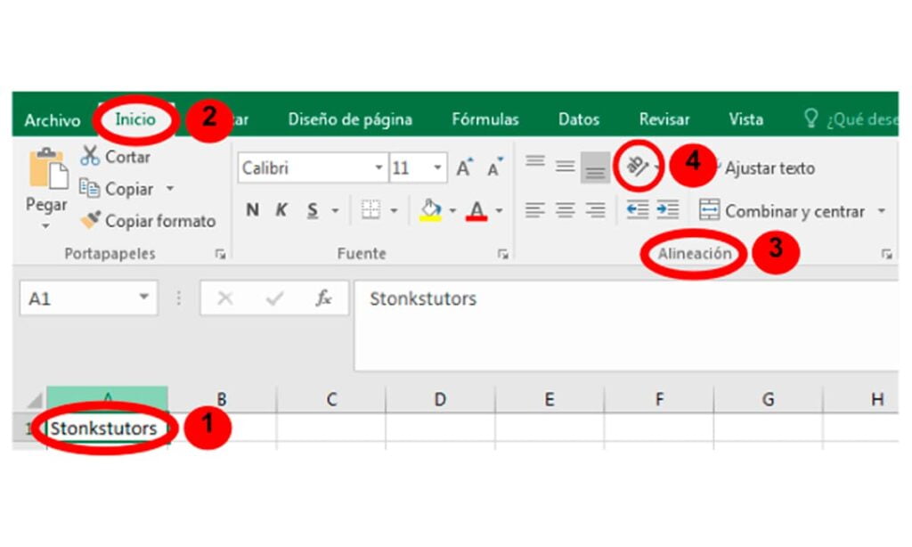 Escribir En Vertical En Excel ¿cómo Lograrlo Stonkstutors 0535