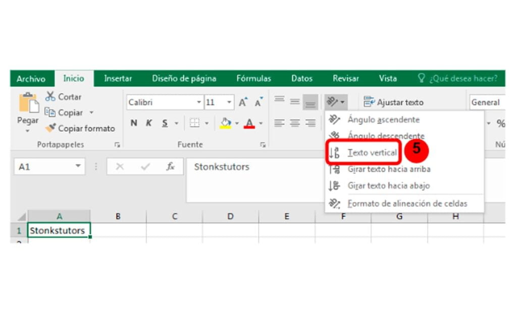 Cómo escribir en vertical en Excel  | 41 Como escribir en vertical en Excel1 2