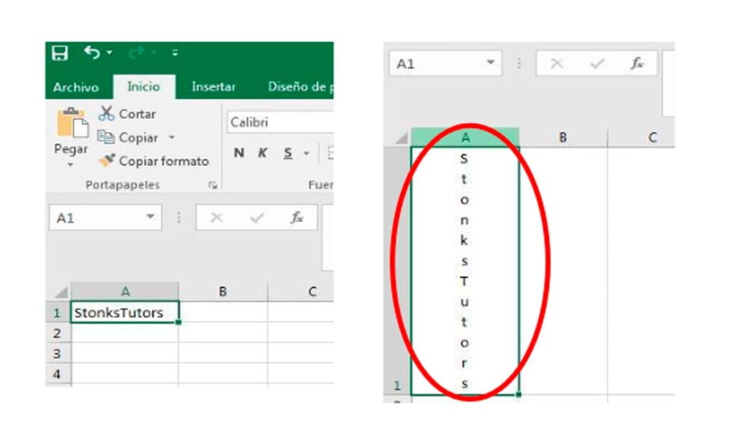 Cómo escribir en vertical en Excel  | 41 Como escribir en vertical en Excel1 3