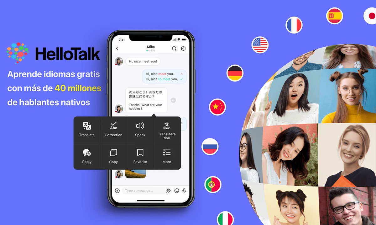 Aplicación HelloTalk – Conéctate con hablantes nativos de cualquier idioma | Foto 03