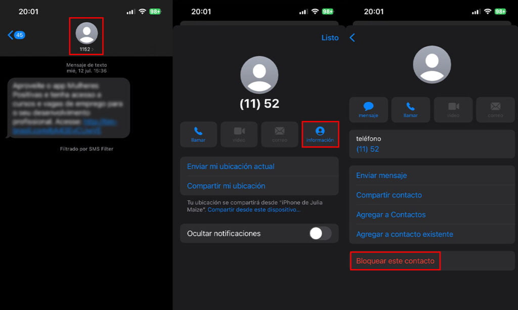 Cómo bloquear mensajes de texto en Android y iPhone | 46 Como bloquear mensajes de texto en Android y iPhone1 3