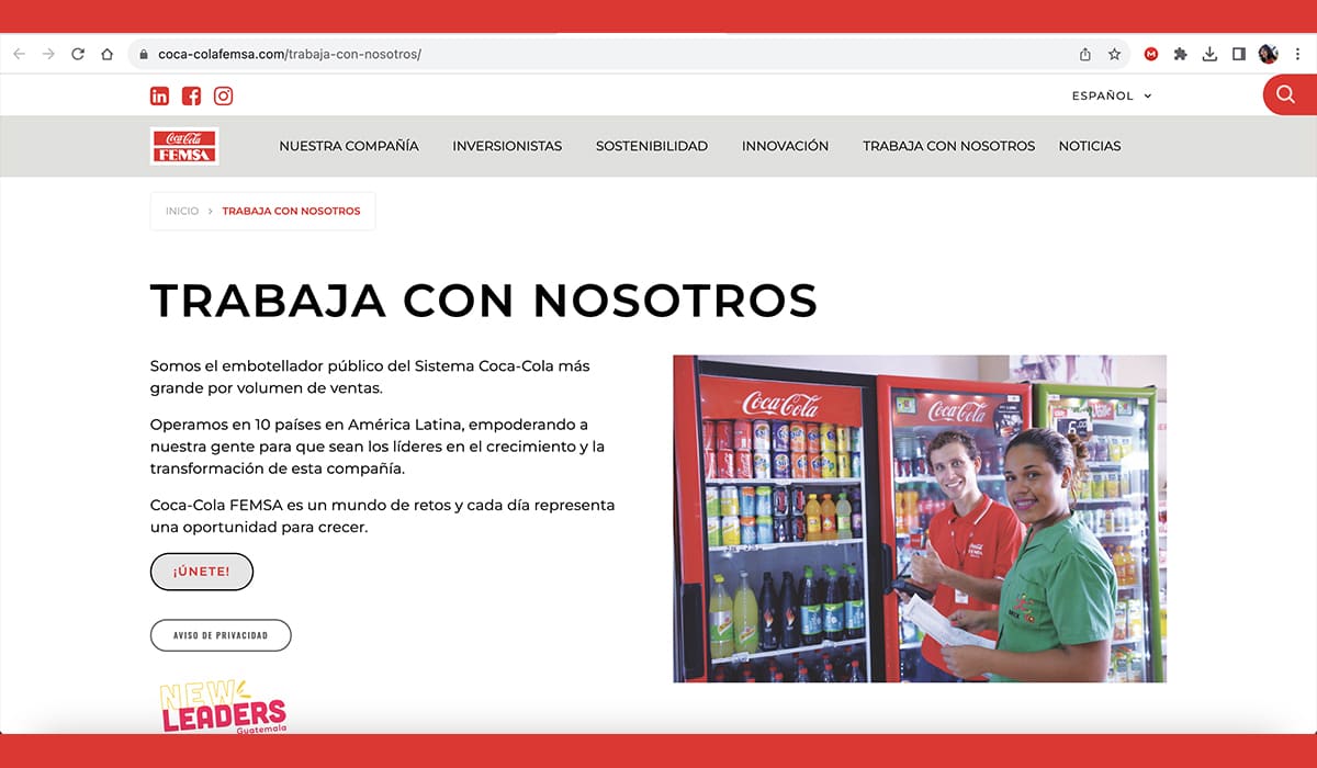 Aprende a postularte en línea para trabajar en Coca Cola | Aprende a postularte en línea para trabajar en Coca Cola1