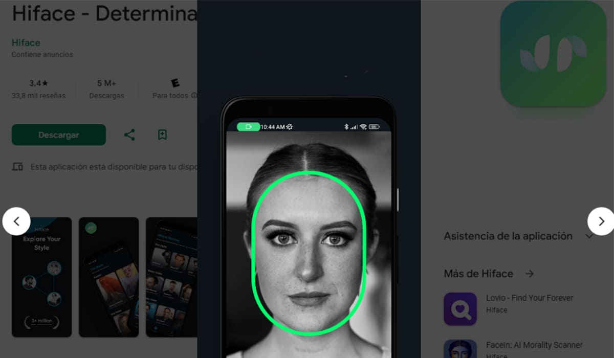 Aplicación HiFace - Descubre la forma de tu rostro | Aplicación HiFace Descubre la forma de tu rostro1
