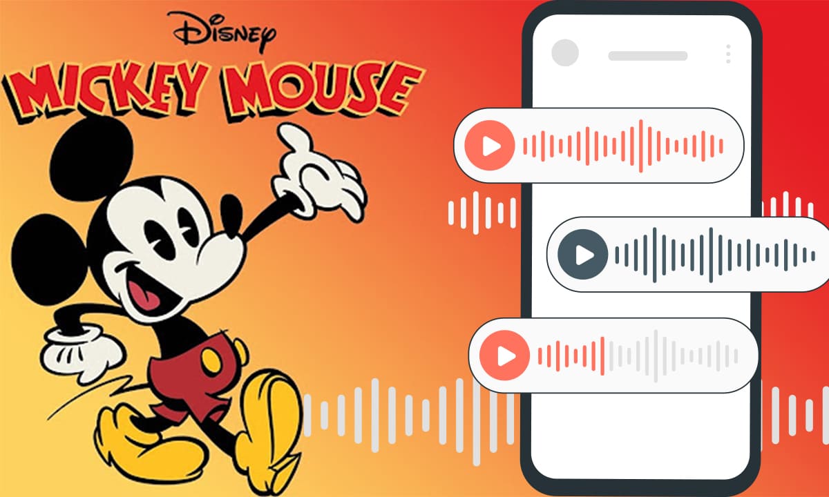 Cómo enviar audios con la voz de Mickey en WhatsApp | Cómo enviar audios con la voz de Mickey en WhatsApp4