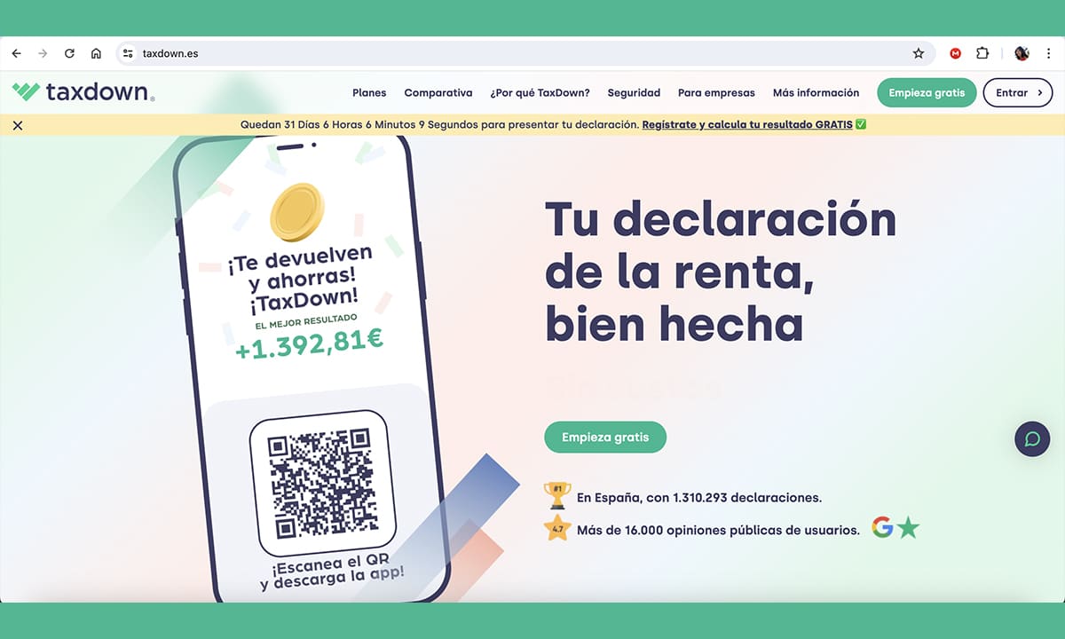 Aplicación TaxDown - Recupere su dinero del SAT | Aplicación TaxDown Recupere su dinero del SAT1