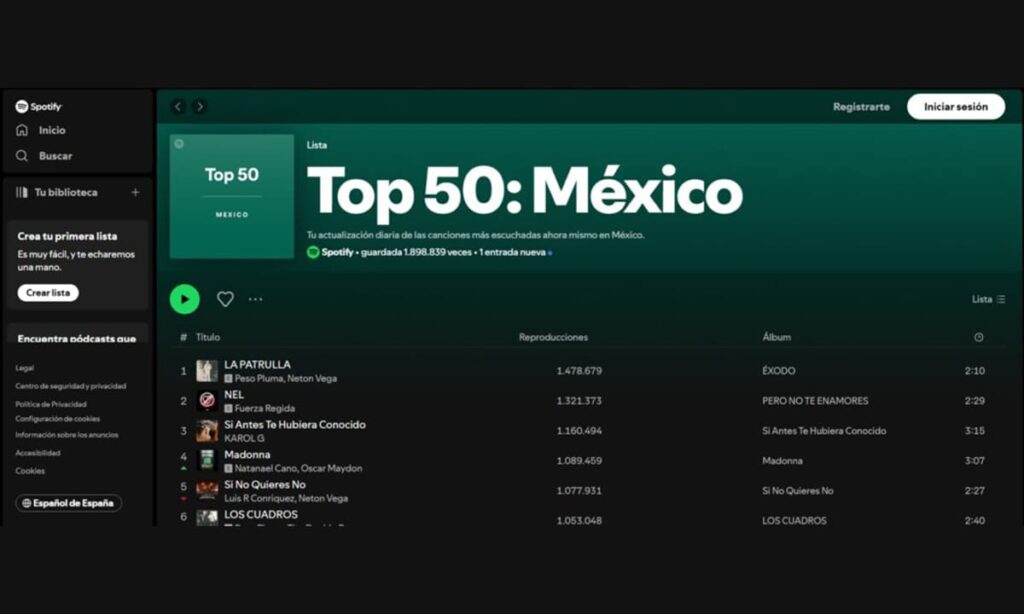 Escucha las TOP 50 canciones más populares de México en esta Playlist | Escucha las TOP 50 canciones más populares de México en esta Playlist1