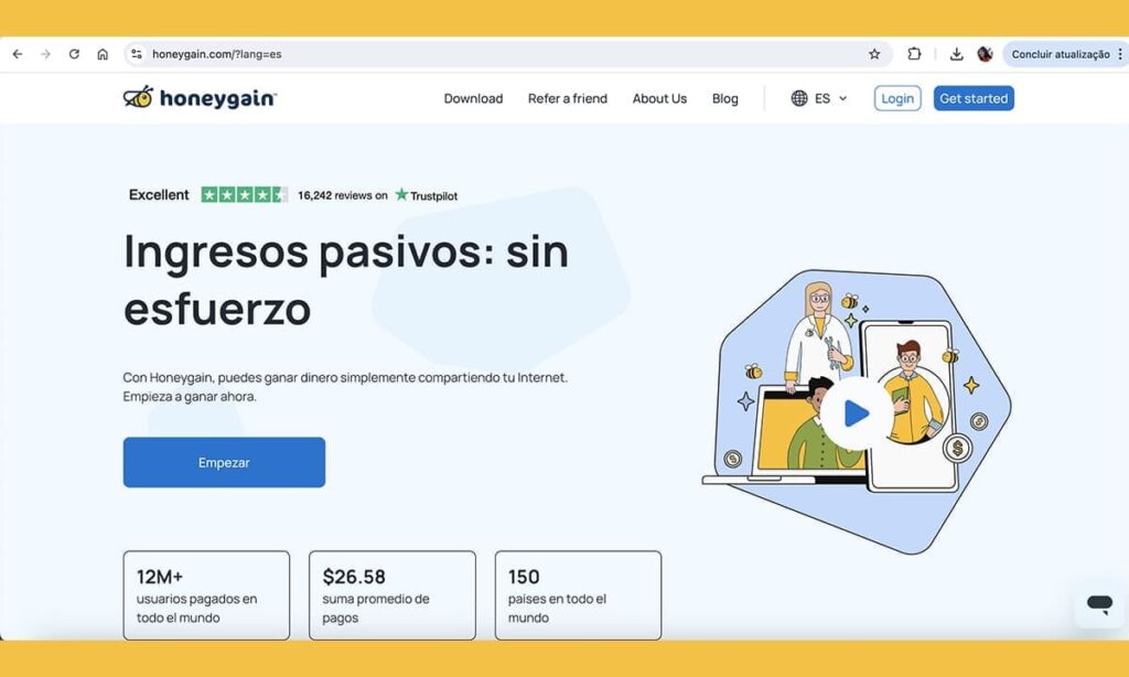 ¿Cómo crear una cuenta en la aplicación Honeygain para generar ingresos extra? | Cómo crear una cuenta en la aplicación Honeygain para generar ingresos extra1