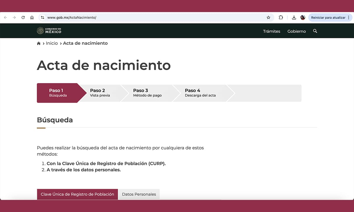 Cómo Obtener tu CURP Gratis en Línea | Cómo solicitar el acta de nacimiento certificada en línea1