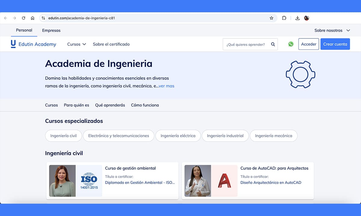 Conoce todos los cursos gratuitos de ingeniería de Edutin | Conoce todos los cursos gratuitos de ingeniería de Edutin1