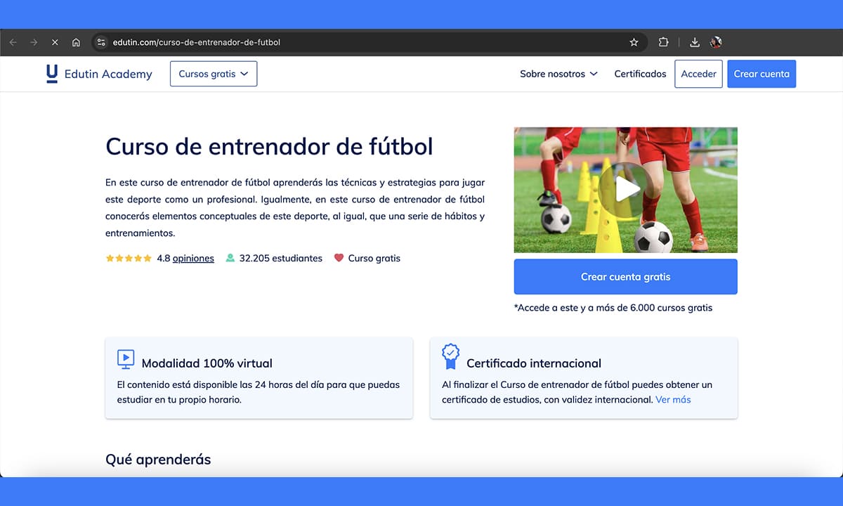 Curso gratuito de entrenador de fútbol con certificado: hazlo desde el celular | Curso gratuito de entrenador de fútbol con certificado hazlo desde el celular1