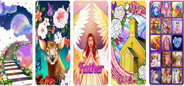 Libro para colorear de la Biblia: descarga gratis hermosas páginas cristianas 2 Libro para colorear de la Biblia