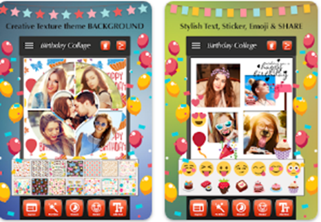 App gratuita para crear collages de fotos de cumpleaños: fácil y rápida 5 Collages de fotos de cumpleaños