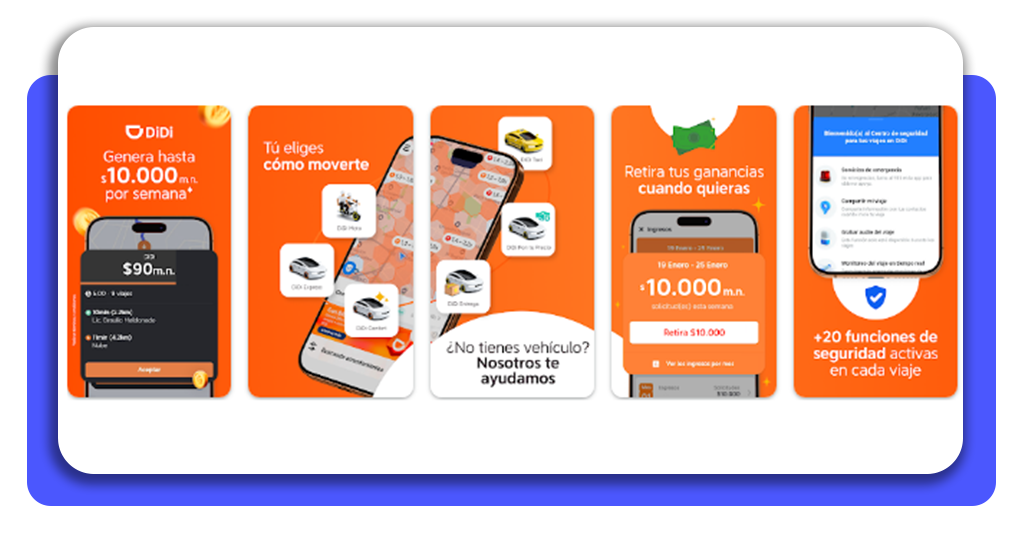 Trabajar como conductor de aplicación