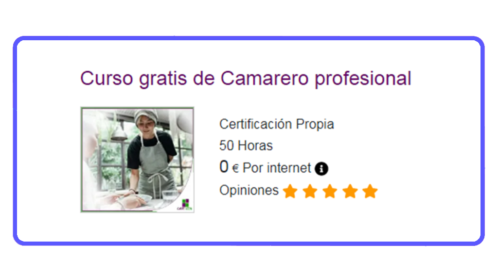 Curso de camarero online: inscríbete gratis y trabaja en hostelería | Corpo Curso camarero gratis 2