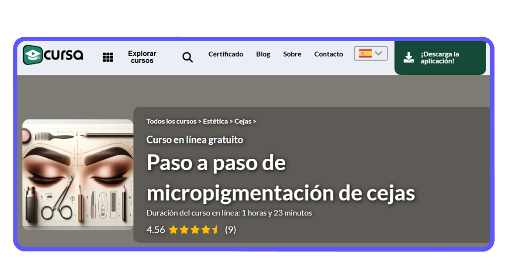 Aprende micropigmentación de cejas desde cero sin salir del celular | Corpo Curso micropigmentacion gratis 1