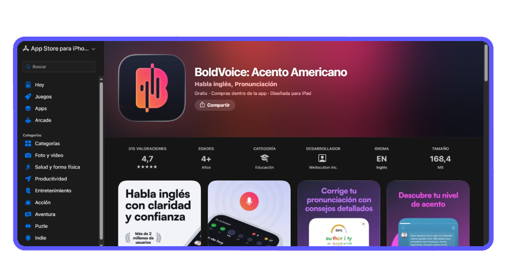 Aprende a pronunciar mejor con esta app de entrenamiento de acento 3 Aprende a pronunciar mejor con esta app de entrenamiento de acento | 11655521092