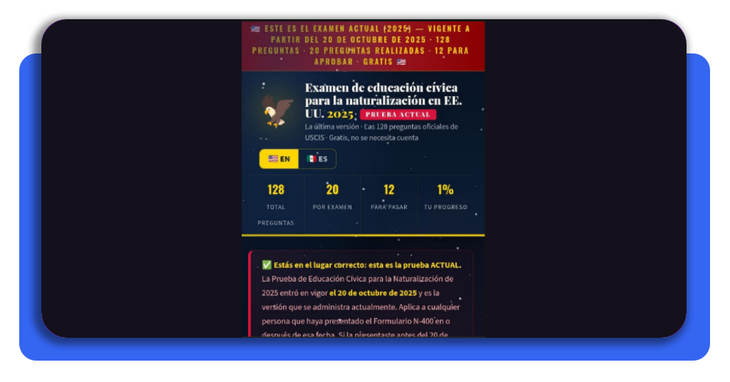 Aprueba el examen de ciudadanía: practica las 128 preguntas GRATIS 7 IMG 6689 06