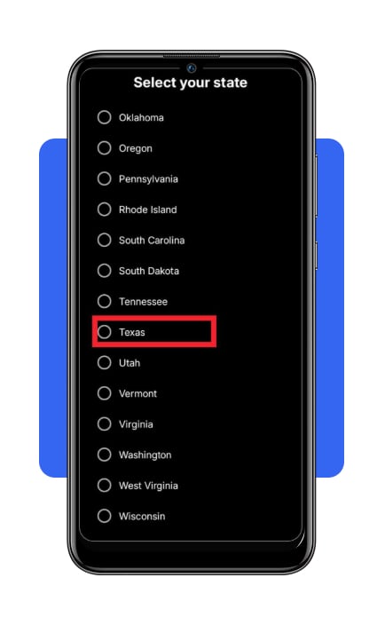Examen CDL del Texas: prepárate GRATIS en inglés ahora 5 Selecciona Texas en la app CDL