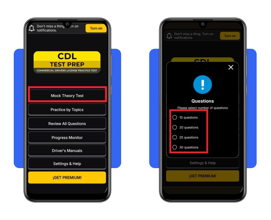 Examen CDL del Texas: prepárate GRATIS en inglés ahora 6 Test de examen teórico CDL Texas