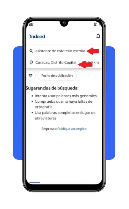 Vacantes de asistente de cafetería escolar: POSTÚLATE por el celular 6 Configura tus preferencias de búsqueda en Indeed