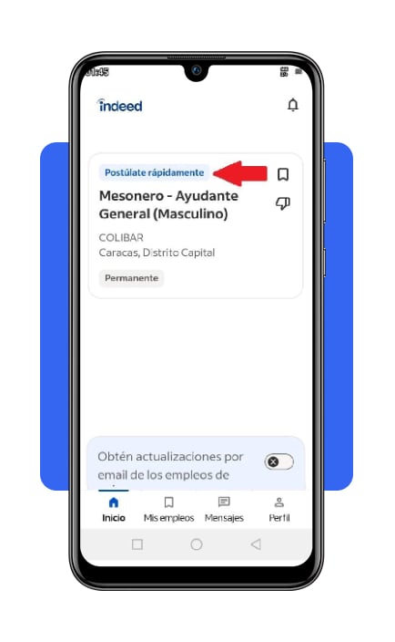 Vacantes de asistente de cafetería escolar: POSTÚLATE por el celular 7 Botón de postulación rápida en Indeed