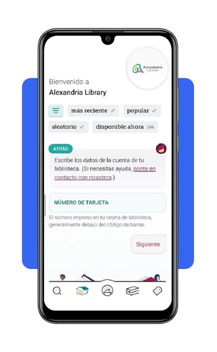 Paso 6 vincular la tarjeta de biblioteca en Libby
