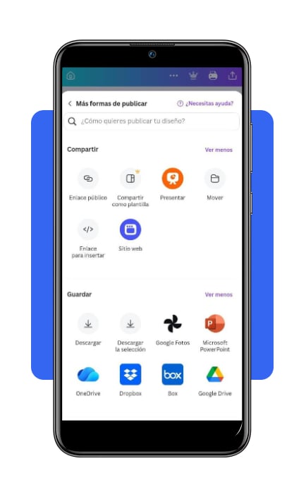 ¿Sin clientes? Crea tu tarjeta digital gratis en 5 minutos 9 Mujer joven sostiene teléfono inteligente con pantalla blanca