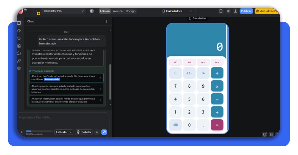 Paso 8 comprueba la vista previa de la app