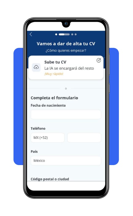 Completa tu perfil básico en CompuTrabajo