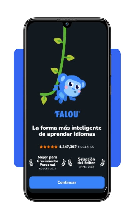 Aprende inglés rápido en 60 días: aplicación gratuita 4 Pantalla de bienvenida de Falou