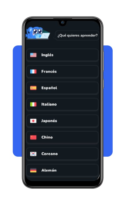 Aprende inglés rápido en 60 días: aplicación gratuita 6 Seleccionar inglés como idioma a aprender en Falou