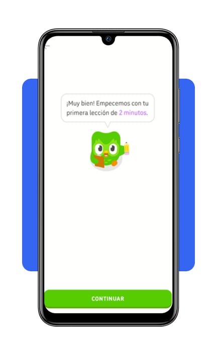 Paso 8 comienza tu primera lección en Duolingo