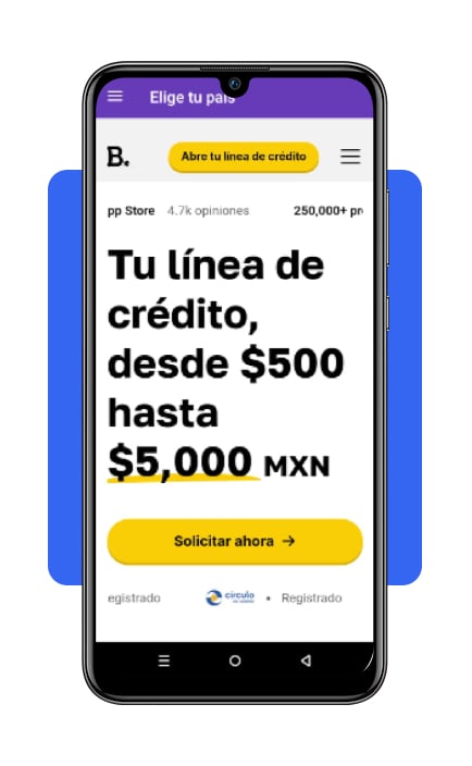 Paso 4 inicia tu línea de crédito