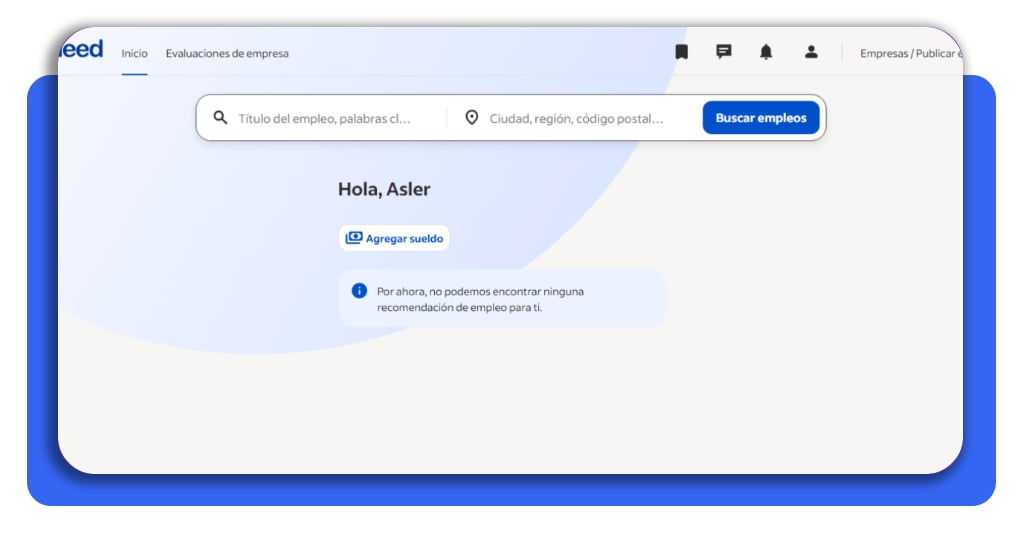 Paso 5: busca la vacante deseada en Indeed