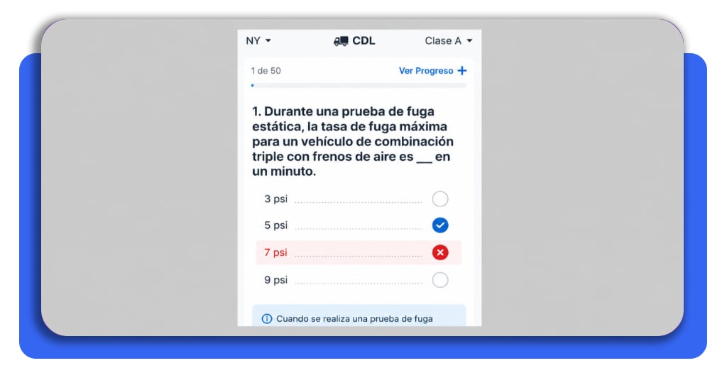 Simulador gratis de examen de conducción comercial CDL en español 5 IMG 8006 03 1